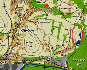 Mapa Krhová